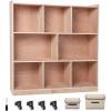 Garvee 10-Section Classroom Storage Locker, 10 Cubbies for Classrooms, Daycare Cubby with 4 casters, 2 Storage Boxes for Home, School, Kindergarten