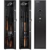 Garvee Gun Safes for Home Rifles and Pistols, Quick Access 5-6 Gun Large Rifle Gun Security Cabinet for Rifle Shotgun Firearms with/Without Optics with Pistol Lock Box, Removable Storage Shelf