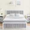 Garvee Queen Size Bed Frame with Wave Wood Headboard, Queen Platform Bed Frame with Safe Rounded Corners & Under Bed Storage, Strong Metal Slats Support, No Box Spring Needed, Grey