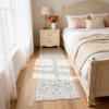 5×7 Area Rugs Living Room Rug: Vintage Washable Rug Floral Soft Carpet Indoor Floor Non-Slip Stain Resistant Large Carpets for Bedroom Kids Nursery Dining Room Farmhouse Home Office, Black(Pink)