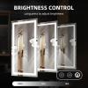 Bathroom Mirror With Lights 60×30 In, Wall Mount Bathroom Vanity Mirror With Front and Backlight, High Magnification, Stepless Dimmable With Anti-Fog, Shatter-Proof, Memory, 3 Colors, for Makeup, Show(65.6″L x 36″W)