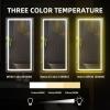 Bathroom Mirror With Lights 60×30 In, Wall Mount Bathroom Vanity Mirror With Front and Backlight, High Magnification, Stepless Dimmable With Anti-Fog, Shatter-Proof, Memory, 3 Colors, for Makeup, Show(65.6″L x 36″W)