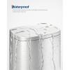 Garvee 13 gal / 50 L Stainless Steel Kitchen Trash Can with Lid, Large Rustproof Garbage Can for Kitchen, Step-on Metal Trash Bin with Inner Bucket, Rear Handle, Soft Close Lid, Silver(Silver)