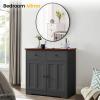 Garvee 20 in Round Mirror for Wall, Black Metal Frame Circle Mirror, Round Bathroom Mirror for Wall Decor, Rounds Mirror for Entryway, Vanity, Bedroom, Easy to Install(Black)
