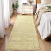 Garvee 5×7 Living Room Rug Modern Solid Throw Rugs with Rubber Backing Washable, Non Shedding Stain Resistant Neutral Carpet Low Pile Contemporary Soft Mats for Bedroom Nursery Dining Room, Linen(Modern|linen)