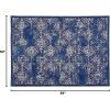 Garvee 8×10 ft Area Rugs for Living Room/Bedroom, Low Pile Non-Slip Washable Indoor Door Mat, Gray Carpet for Kids Boys Girls Dorm Nursery Home Decor Aesthetic(Marine)