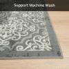 Garvee 8×10 ft Area Rugs for Living Room/Bedroom, Low Pile Non-Slip Washable Indoor Door Mat, Gray Carpet for Kids Boys Girls Dorm Nursery Home Decor Aesthetic(Green)
