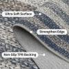 Garvee ﻿9×12 Large Area Rugs for Living Room Machine Washable Non-Slip Braided Rugs for Bedroom, Low Pile Ultra Thin Floor Carpet for Nursery Bedroom Dinning Room Apartment, Black