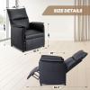Garvee Elertric Recliner Chair with Memory Function PU Leather, Adjustable Single Recliners Sofa with Remote Control for Adults, Home Theater Seating &Armchair for Living Room/Office