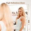 Garvee Full Length Mirror 76 * 34, Oversized Full-Body Hanging or Leaning Rectangle Mirror, Aluminum Alloy Thin Frame Floor Mirror for Bedroom, Living/Dressing Room, Gym, Gold(White)