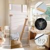 Garvee Full Length Mirror 76 * 34, Oversized Full-Body Hanging or Leaning Rectangle Mirror, Aluminum Alloy Thin Frame Floor Mirror for Bedroom, Living/Dressing Room, Gym, Gold(White)