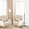 Garvee Full Length Mirror 76 * 34, Oversized Full-Body Hanging or Leaning Rectangle Mirror, Aluminum Alloy Thin Frame Floor Mirror for Bedroom, Living/Dressing Room, Gym, Gold(White)