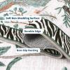 Garvee Jungle Rug 5×7 Washable Animal Living Room Rug Non-Slip Non-Shedding Kids Bedroom Aesthetic Rugs for Boy Play Room Foldable Low Pile Accent Botanical Rugs for Kitchen Office Nursery Decor Black(Beige)
