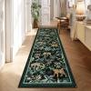 Garvee Jungle Rug 5×7 Washable Animal Living Room Rug Non-Slip Non-Shedding Kids Bedroom Aesthetic Rugs for Boy Play Room Foldable Low Pile Accent Botanical Rugs for Kitchen Office Nursery Decor Black(Tiger Black)