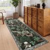 Garvee Jungle Rug 5×7 Washable Animal Living Room Rug Non-Slip Non-Shedding Kids Bedroom Aesthetic Rugs for Boy Play Room Foldable Low Pile Accent Botanical Rugs for Kitchen Office Nursery Decor Black(Black)