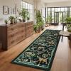 Garvee Jungle Rug 5×7 Washable Animal Living Room Rug Non-Slip Non-Shedding Kids Bedroom Aesthetic Rugs for Boy Play Room Foldable Low Pile Accent Botanical Rugs for Kitchen Office Nursery Decor Black(Tiger Black)