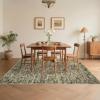 Garvee Living Room Rug 5×7 Area Rug Washable Area Rug for Bedroom Vintage Traditional Kids Rug Non Slip Throw Rugs Soft Non Shedding Low Pile Stain Resistant Carpet for Dining Room 5’x7′ Green