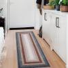 Garvee Printed Rugs (Not Woven!) Washable Rugs 8×10 Area Rug for Living Room Soft Bedroom Rug Farmhouse Large Rug Non Slip Stain Resistant Carpet for Nursery Dining Room 8’x10′(Printed|red&dark Green)