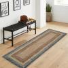 Garvee Printed Rugs (Not Woven!) Washable Rugs 8×10 Area Rug for Living Room Soft Bedroom Rug Farmhouse Large Rug Non Slip Stain Resistant Carpet for Nursery Dining Room 8’x10′(Printed|orange&natural)