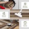 Garvee Printed Rugs (Not Woven!) Washable Rugs 8×10 Area Rug for Living Room Soft Bedroom Rug Farmhouse Large Rug Non Slip Stain Resistant Carpet for Nursery Dining Room 8’x10′(Printed|olive&brown)