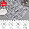 Garvee Printed Rugs (Not Woven!) Washable Rugs 8×10 Area Rug for Living Room Soft Bedroom Rug Farmhouse Large Rug Non Slip Stain Resistant Carpet for Nursery Dining Room 8’x10′(Printed|light Grey)