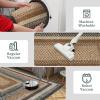 Garvee Printed Rugs (Not Woven!) Washable Rugs 8×10 Area Rug for Living Room Soft Bedroom Rug Farmhouse Large Rug Non Slip Stain Resistant Carpet for Nursery Dining Room 8’x10′(Printed|orange&natural)
