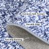 Garvee Printed Rugs (Not Woven!) Washable Rugs 8×10 Area Rug for Living Room Soft Bedroom Rug Farmhouse Large Rug Non Slip Stain Resistant Carpet for Nursery Dining Room 8’x10′(Printed|light Blue)