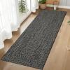 Garvee Printed Rugs (Not Woven!) Washable Rugs 8×10 Area Rug for Living Room Soft Bedroom Rug Farmhouse Large Rug Non Slip Stain Resistant Carpet for Nursery Dining Room 8’x10′(Printed|black&brown)