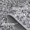 Garvee Printed Rugs (Not Woven!) Washable Rugs 8×10 Area Rug for Living Room Soft Bedroom Rug Farmhouse Large Rug Non Slip Stain Resistant Carpet for Nursery Dining Room 8’x10′(Printed|light Grey)