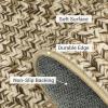 Garvee Printed Rugs (Not Woven!) Washable Rugs 8×10 Area Rug for Living Room Soft Bedroom Rug Farmhouse Large Rug Non Slip Stain Resistant Carpet for Nursery Dining Room 8’x10′(Printed|natural)