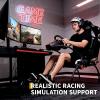 Garvee Racing Wheel Stand,Foldable Racing Simulator Cockpit for g923/g920/g29, Steering Wheel Stand & Foot Pedal Angle Adjustable,Sim Racing Cockpit for Thrustmaster t248p, Fanatec, Hori, Mad Catz.(70.9×33.1×37.4in)