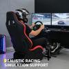 Garvee Racing Wheel Stand,Foldable Racing Simulator Cockpit for g923/g920/g29, Steering Wheel Stand & Foot Pedal Angle Adjustable,Sim Racing Cockpit for Thrustmaster t248p, Fanatec, Hori, Mad Catz.(25.6×27.6×31.5in)