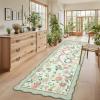 Garvee Scalloped 8×10 Rugs Washable Area Rugs for Living Room,Modern Stain Resistant Solid Rug for Bedroom, Scalloped Low Pile Non-Slip Neutral Rug for Farmhouse Dining Room Home Office Dorm,Grey(Green|snake)