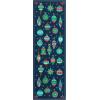 Garvee Scalloped 8×10 Rugs Washable Area Rugs for Living Room,Modern Stain Resistant Solid Rug for Bedroom, Scalloped Low Pile Non-Slip Neutral Rug for Farmhouse Dining Room Home Office Dorm,Grey(Xmas Blue)