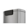 Garvee Stainless Steel Trash Can, 50 L/13 gal Hands Free Garbage Can with Soft Close Lid and Foot Pedal, Metal Kitchen Waste Bin with Inner Bucket for Living Room, Office, D Shape, Silver(Stainless Steel)
