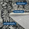 Garvee Tiger 5×7 Area Rug Washable Modern Living Room Rugs Non Slip Black Rugs for Bedroom Ultra Thin Vintage Throw Carpet Retro Accent Floor Cover Indoor Contemporary Mat for Dining Room Home Office(Black)