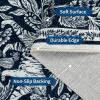 Garvee Tiger 5×7 Area Rug Washable Modern Living Room Rugs Non Slip Black Rugs for Bedroom Ultra Thin Vintage Throw Carpet Retro Accent Floor Cover Indoor Contemporary Mat for Dining Room Home Office(Blue)