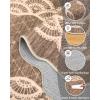 Garvee Washable Area Rug 8×10 Modern Solid Living Room Rug,Large Bordered Rugs for Bedroom Neutral Carpet 8×10 Rugs for Farmhouse Dining Room Non-Slip Stain Resistant Under Table Brown Rug(Lace Camel)