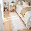 Garvee Washable Area Rug 8×10 Modern Solid Living Room Rug,Large Bordered Rugs for Bedroom Neutral Carpet 8×10 Rugs for Farmhouse Dining Room Non-Slip Stain Resistant Under Table Brown Rug(Ivory White)