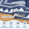 Garvee Washable Area Rug 8×10 Modern Solid Living Room Rug,Large Bordered Rugs for Bedroom Neutral Carpet 8×10 Rugs for Farmhouse Dining Room Non-Slip Stain Resistant Under Table Brown Rug(Sapphire Blue)