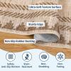 Garvee Washable Area Rug 8×10 Modern Solid Living Room Rug,Large Bordered Rugs for Bedroom Neutral Carpet 8×10 Rugs for Farmhouse Dining Room Non-Slip Stain Resistant Under Table Brown Rug(Taupe)