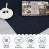 Garvee Washable Area Rug 9×12 Living Room Rugs Modern Solid Neutral Rug Farmhouse Large Rugs Stain-Resistant Pet-Friendly Rug Low Pile Non Slip Carpet for Farmhouse Bedroom Dining Room,Blue(Solid|navy Blue)