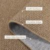 Garvee Washable Area Rug 9×12 Living Room Rugs Modern Solid Neutral Rug Farmhouse Large Rugs Stain-Resistant Pet-Friendly Rug Low Pile Non Slip Carpet for Farmhouse Bedroom Dining Room,Blue(Solid|brown)