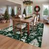 Garvee Washable Rug 8×10 Area Rugs for Living Room Vintage Non Slip Throw Rugs Distressed Large Rugs for Bedroom Low Pile Soft Non Shedding Stain Resistant Carpet for Dining Room 8’x10′ Black(Fairy Tales|green)