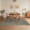 Garvee Washable Rug 8×10 Area Rugs for Living Room Vintage Non Slip Throw Rugs Distressed Large Rugs for Bedroom Low Pile Soft Non Shedding Stain Resistant Carpet for Dining Room 8’x10′ Black(Distressed|black)