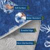 Garvee Washable Rug 8×10 Area Rugs for Living Room Vintage Non Slip Throw Rugs Distressed Large Rugs for Bedroom Low Pile Soft Non Shedding Stain Resistant Carpet for Dining Room 8’x10′ Black(Snowflake|blue)