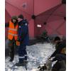 Pop Up Ice Fishing Tent Insulated Ice Fishing Shelter Portable Hub-Style Shelter Shanty Windproof and Warm, Multiple Sizes for 6-8 Person, Red, 6×11.7×6.6 Ft(Red)