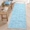Garvee 5×7 Living Room Rug Modern Solid Throw Rugs with Rubber Backing Washable, Non Shedding Stain Resistant Neutral Carpet Low Pile Contemporary Soft Mats for Bedroom Nursery Dining Room, Linen(Airy Solid|light Blue)
