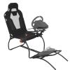 Garvee Racing Wheel Stand,Foldable Racing Simulator Cockpit for g923/g920/g29, Steering Wheel Stand & Foot Pedal Angle Adjustable,Sim Racing Cockpit for Thrustmaster t248p, Fanatec, Hori, Mad Catz.(59.5×33.9×44.5in)