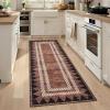 Garvee Washable Area Rug 8×10 Modern Solid Living Room Rug,Large Bordered Rugs for Bedroom Neutral Carpet 8×10 Rugs for Farmhouse Dining Room Non-Slip Stain Resistant Under Table Brown Rug(Regal Brown)